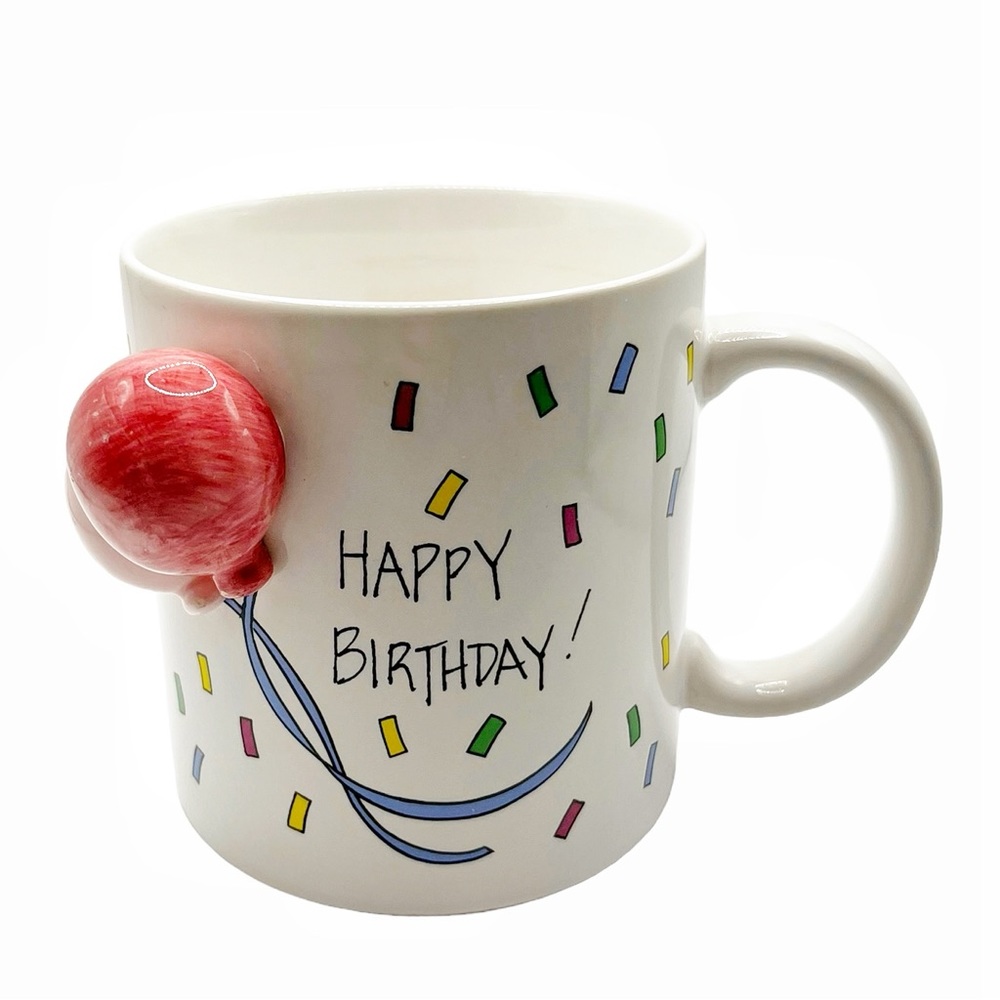 Vintage Abbott 3D Happy Birthday Mug